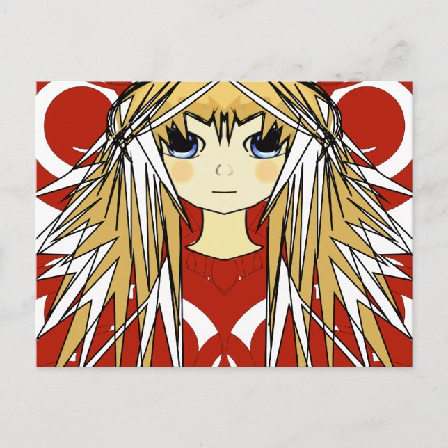 Anime Girls Vykort (Framsida)