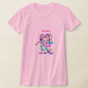 "Anime Girls 'Wow' T-Shirt - Fet & Öga-Catching O