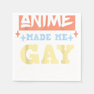 Anime gjorde mig till Gay Funny Anime Meme LBGTQ G Pappersservett