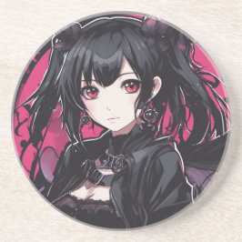 Anime Goth Girl Fantasy Art Underlägg