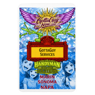 Anime GottaGuy Handyman Hemlösningar Magnet