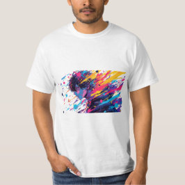 Anime Graffiti Kaos — Färgsprakande Herr Anime Kon T Shirt