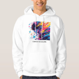 Anime Graffiti Kaos — Färgsprakande Hoodie