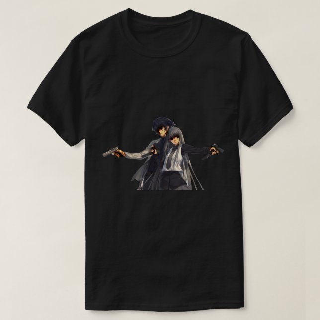 Anime Gun, Anime Firearm Weapon Girls med vapen Ch T Shirt (Design framsida)