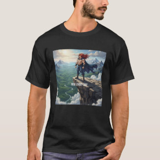 Anime gym-motivation - "Stig upp varje dag" T Shirt