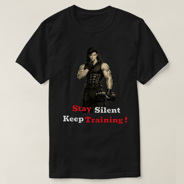 Anime Gym Motivation T Shirt (Design framsida)