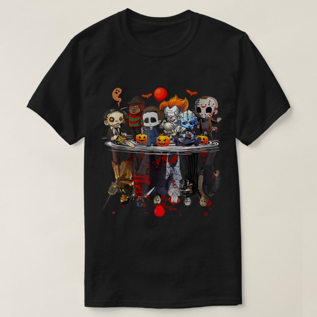 Anime Halloween Scary Horror Movies jul Manar T Shirt (Design framsida)