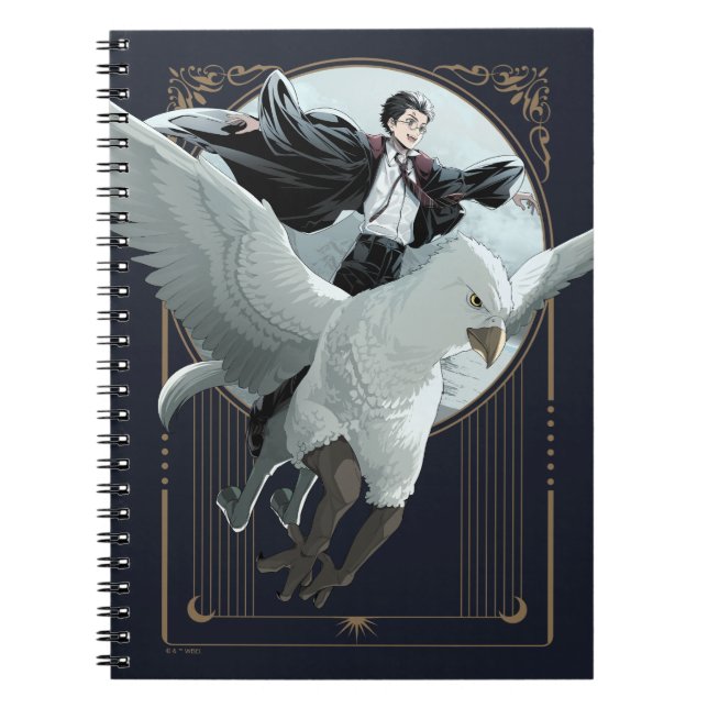 Anime HARRY POTTER™ Flyg med Buckbeak Anteckningsbok (Framsidan)
