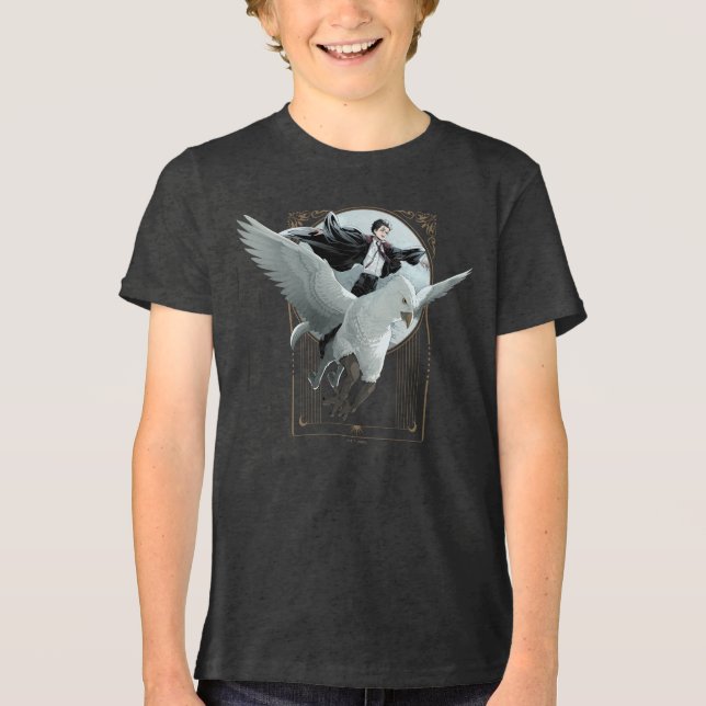 Anime HARRY POTTER™ Flyg med Buckbeak T Shirt (Framsida)