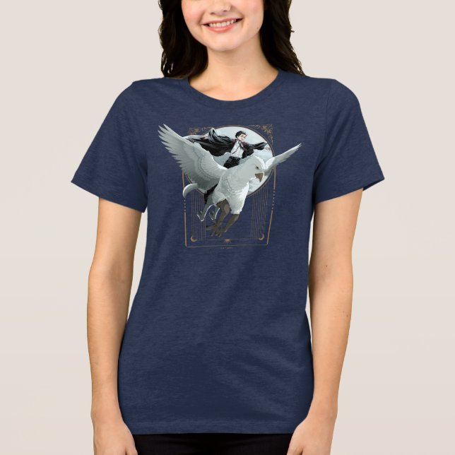 Anime HARRY POTTER™ Flyg med Buckbeak T Shirt (Framsida)