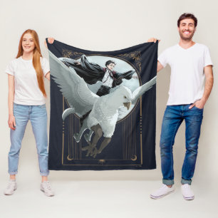 Anime HARRY POTTER™-flygning med Buckbeak Fleecefilt
