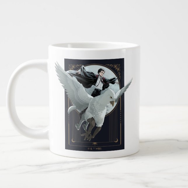 Anime HARRY POTTER™-flygning med Buckbeak Jumbo Mugg (Vänster)