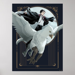 Anime HARRY POTTER™-flygning med Buckbeak Poster