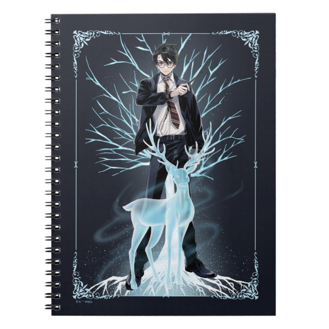 Anime HARRY POTTER™ Hjort-Patronus Anteckningsbok (Framsidan)