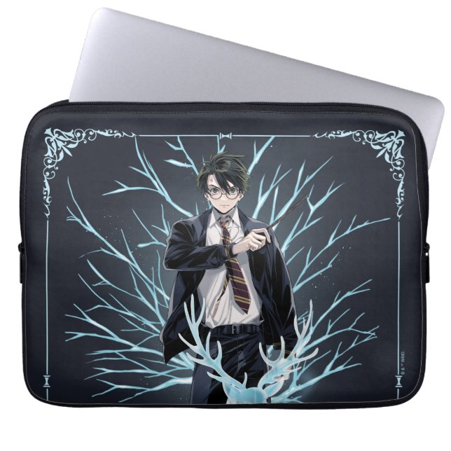 Anime HARRY POTTER™ hjort-Patronus Laptop Fodral (Framsidan)