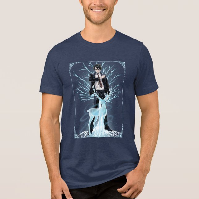 Anime HARRY POTTER™ Hjort Patronus T Shirt (Framsida)