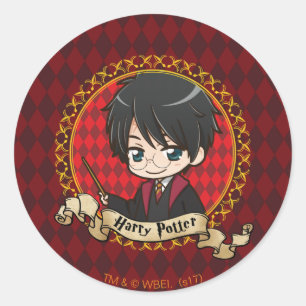 Anime Harry Potter Runt Klistermärke