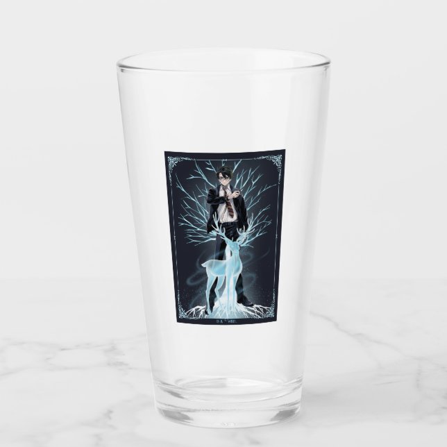 Anime HARRY POTTER™ Stag Patronus Glaskopp (Framsida)
