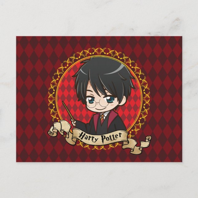 Anime Harry Potter Vykort (Framsida)
