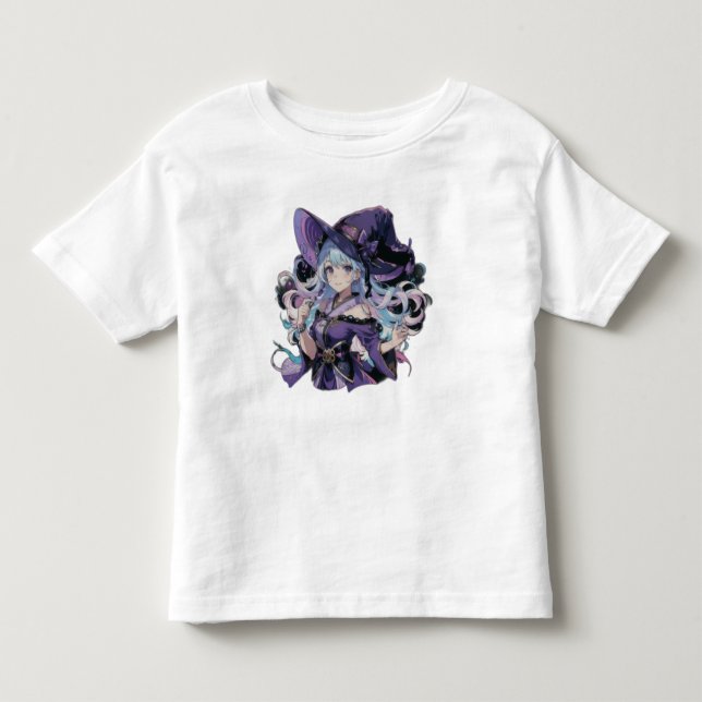 Anime/Häxa/halloween  T Shirt (Framsida)