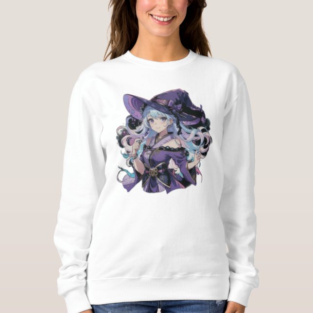 Anime/Häxa/halloween  T Shirt (Framsida)