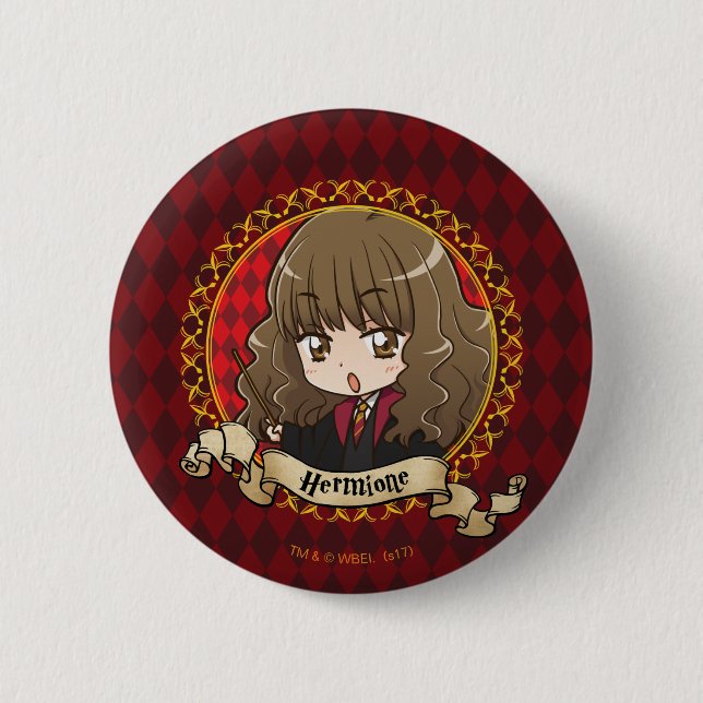 Anime Hermione Granger Knapp (Framsida)