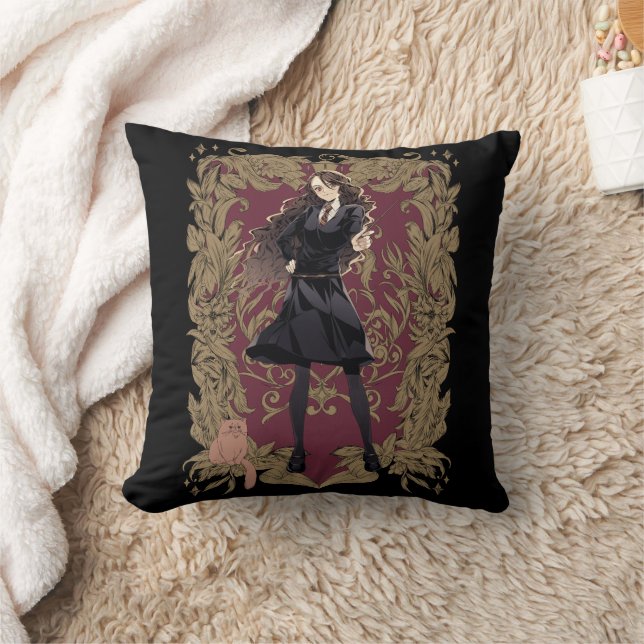 Anime Hermione Granger Ornate Ram Kudde (Filt)