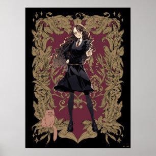 Anime Hermione Granger Ornate Ram Poster