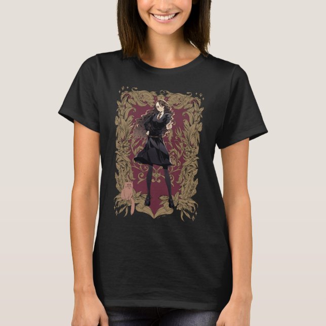 Anime Hermione Granger Ornate Ram T Shirt (Framsida)