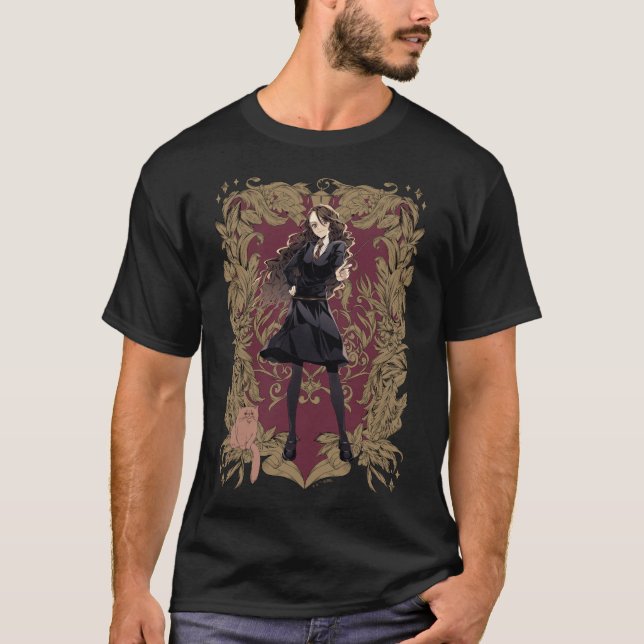 Anime Hermione Granger Ornate Ram T Shirt (Framsida)