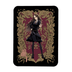 Anime Hermione Granger utsmyckad ram Magnet