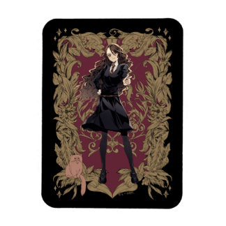 Anime Hermione Granger utsmyckad ram Magnet