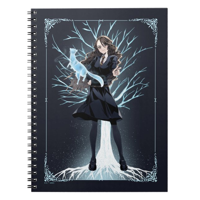Anime Hermione Granger's Otter Patronus Anteckningsbok (Framsidan)