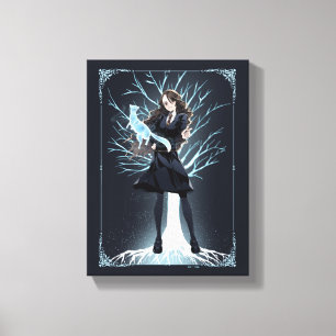 Anime Hermione Granger's Otter Patronus Canvastryck