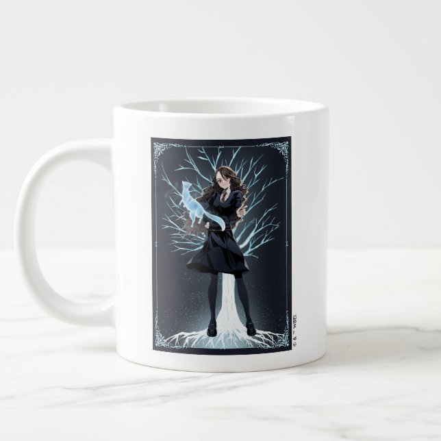 Anime Hermione Granger's Otter Patronus Jumbo Mugg (Vänster)