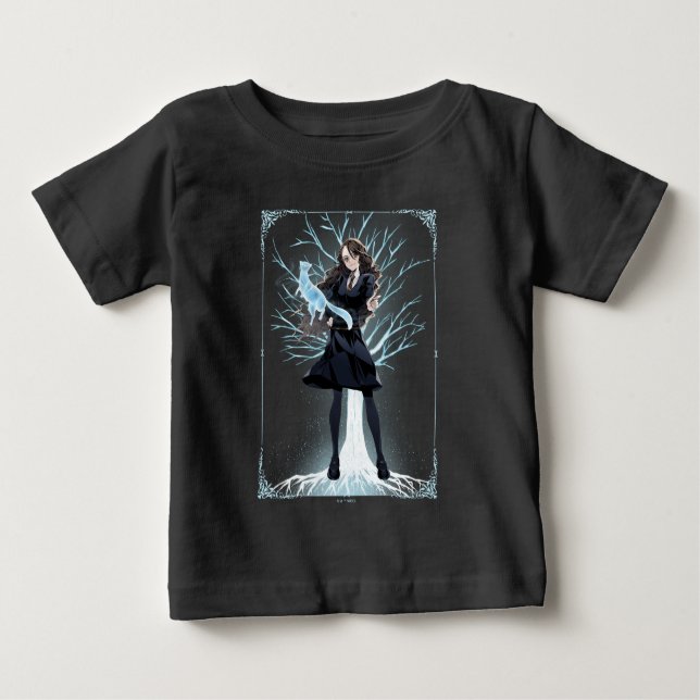 Anime Hermione Granger's Otter Patronus T Shirt (Framsida)