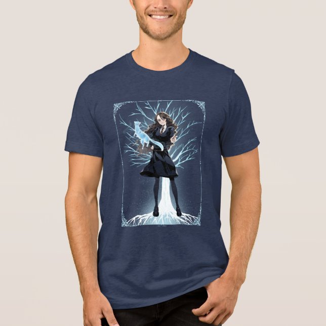 Anime Hermione Granger's Otter Patronus T Shirt (Framsida)