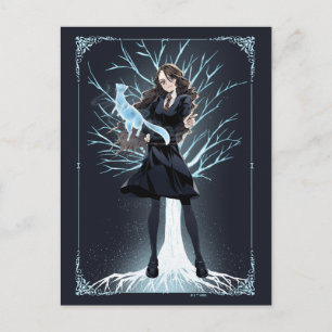 Anime Hermione Granger's Otter Patronus Vykort