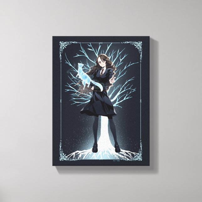 Anime Hermione Grangers utterpatronus Canvastryck (Framsida)