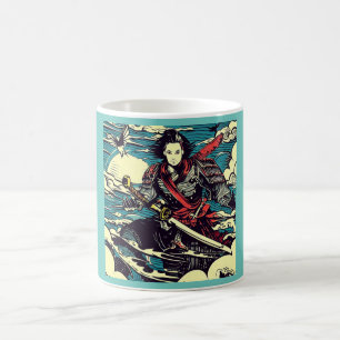 Anime Hero 4 - Japansk träsnitt Kaffemugg