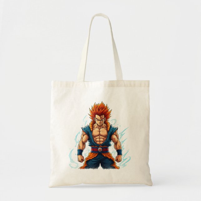 anime hjälte otaku weeb decal merch tygkasse (Framsidan)