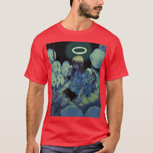 Anime Horror Creepy Girl Aesthetic Japansk Otaku T Shirt