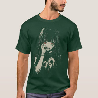 Anime Horror Girl Aesthetic Soft Grunge Waifu Japa T Shirt