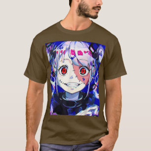Anime Horror Girl Kawaii Waifu Aesthetic Japanskt T Shirt
