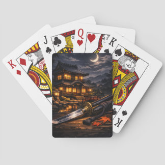 Anime House & Katana Japanska Poker Kort Casinokort