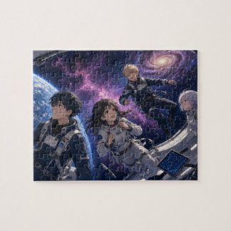 Anime i rymden pussel