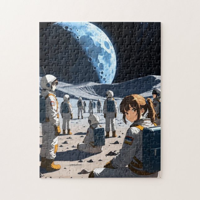 Anime i rymdpussel pussel (Vertikal)