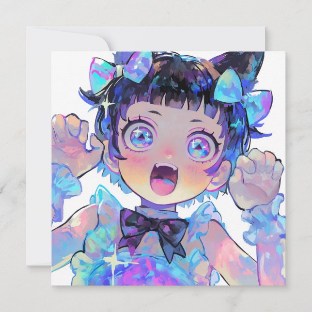 Anime Idol Party Firande Inbjudningar (Framsida)