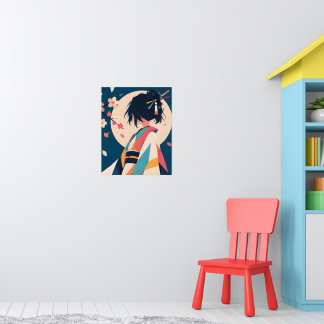 Anime inspirationsutskrift Nr 5 Blossom Whisper Poster