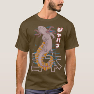 Anime Japan Retro Grunge Otaku Kanji Aolotl  T Shirt